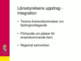 l nsstyrelsens uppdrag integration