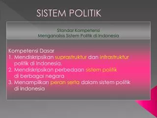 sistem politik
