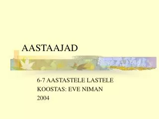 AASTAAJAD