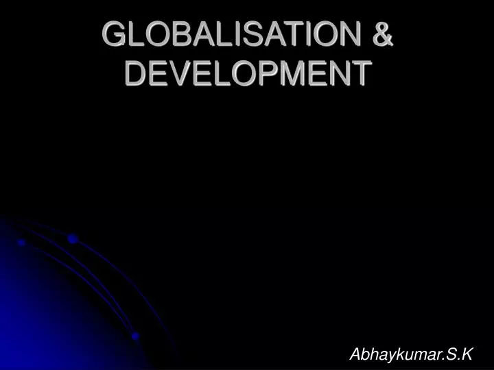 globalisation development