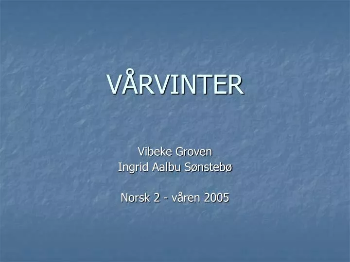 v rvinter