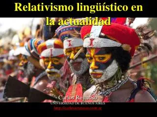 relativismo ling stico en la actualidad