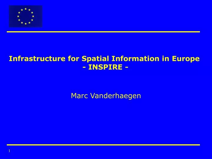 infrastructure for spatial information in europe inspire