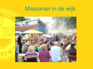 missionair in de wijk