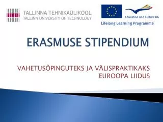 erasmuse stipendium