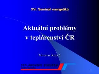 xvi semin energetik