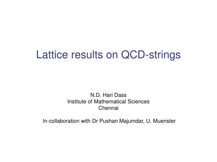 lattice results on qcd strings