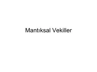 mant ksal vekiller
