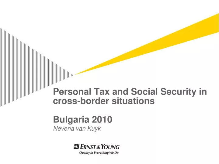 personal tax and social security in cross border situations bulgaria 2010