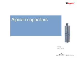 Alpican capacitors