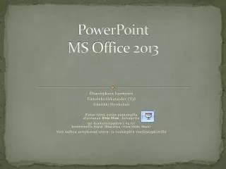 powerpoint ms office 2013