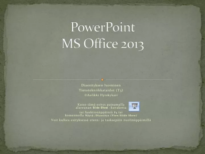 powerpoint ms office 2013