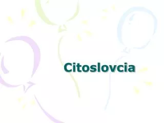 citoslovcia