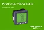 PowerLogic PM700 series - slide 1