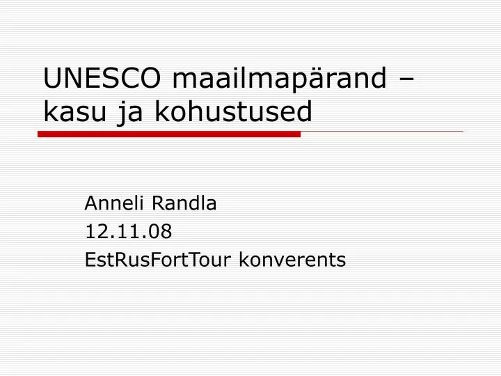 anneli randla 12 11 08 estrusforttour konverents