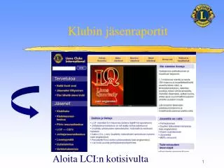 klubin j senraportit