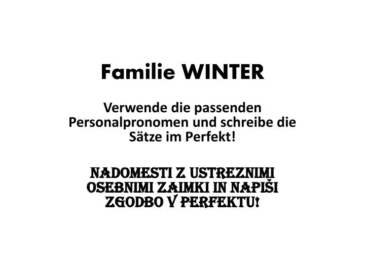 familie winter