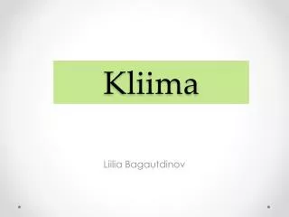 kliima