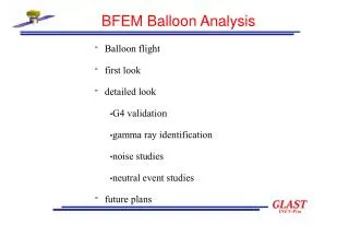 BFEM Balloon Analysis