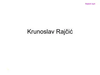 krunoslav raj i