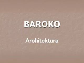 baroko