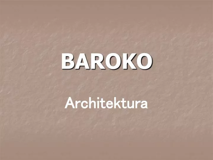 baroko