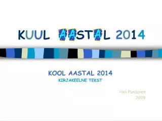 k u u l st l 2 0 1 4