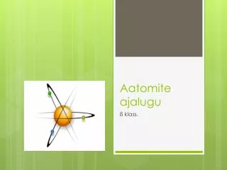 aatomite ajalugu