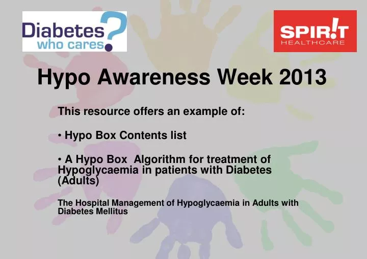 hypo awareness week 2013
