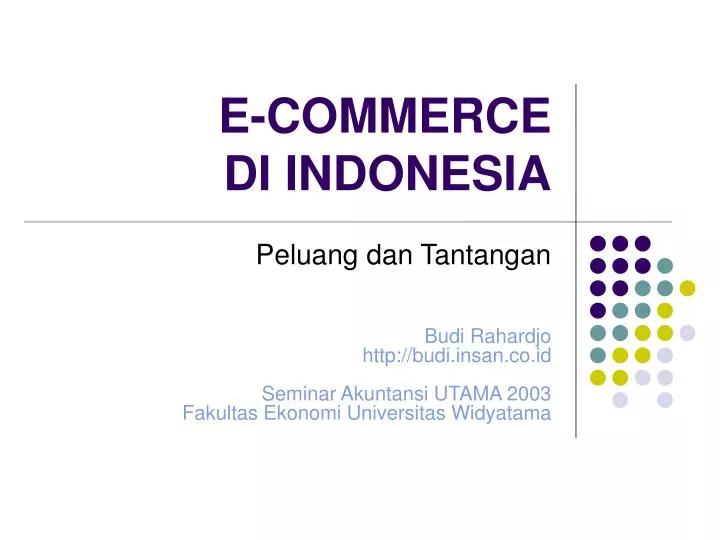 e commerce di indonesia