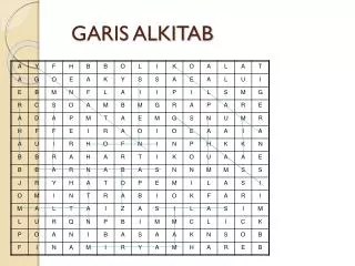 garis alkitab