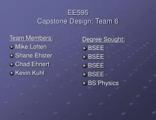 EE595 Capstone Design: Team 6