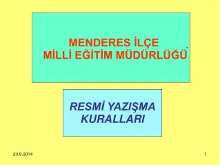 menderes l e m ll e t m m d rl