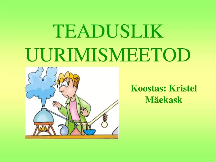 teaduslik uurimismeetod