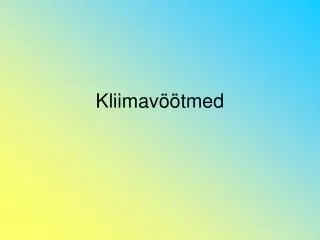 kliimav tmed