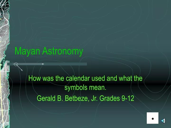 mayan astronomy