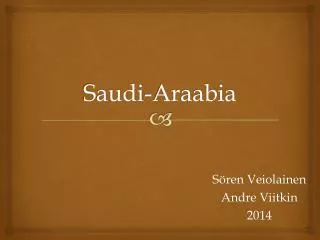 saudi araabia