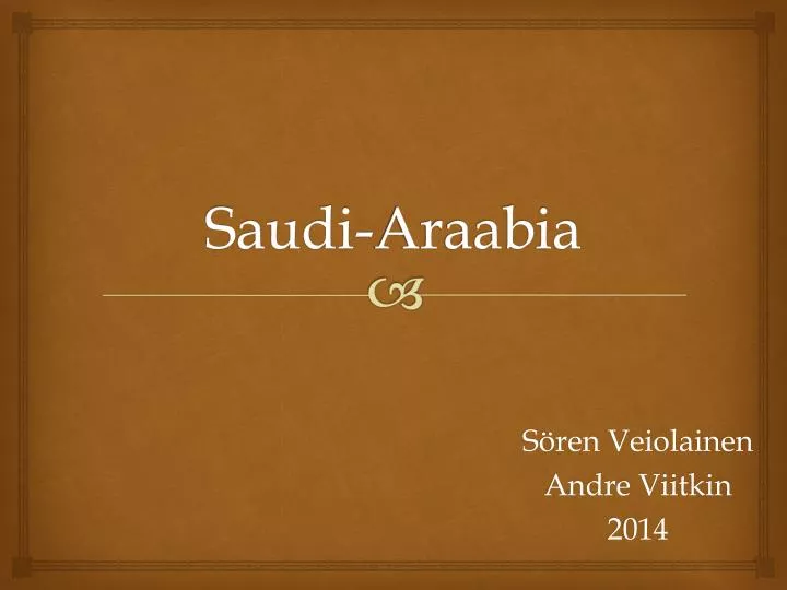 saudi araabia