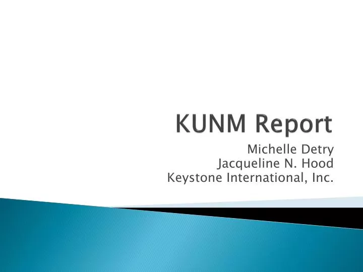 kunm report