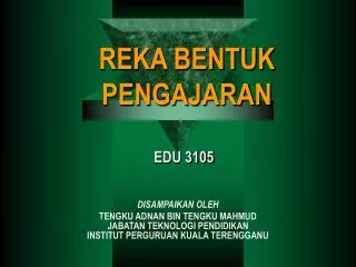 reka bentuk pengajaran
