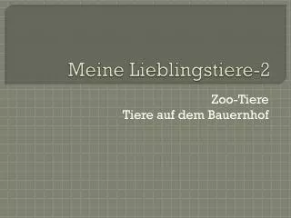 meine lieblingstiere 2