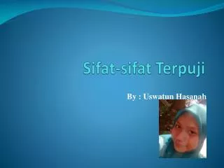 sifat sifat terpuji