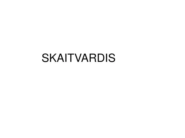 skaitvardis