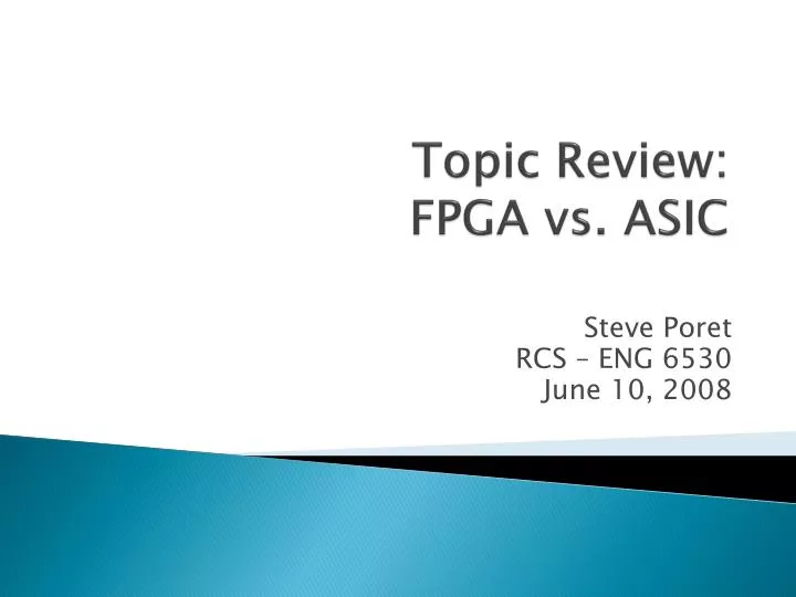topic review fpga vs asic