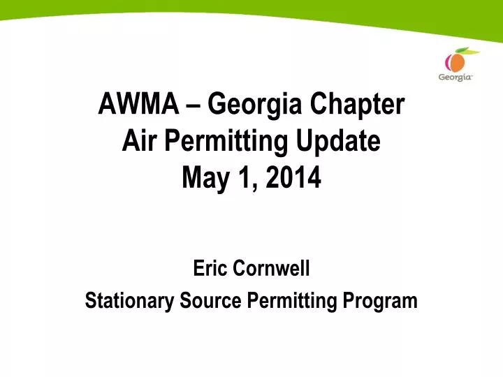awma georgia chapter air permitting update may 1 2014