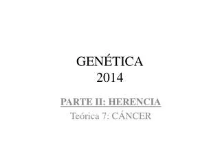 gen tica 2014