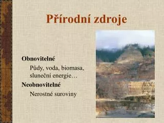 p rodn zdroje