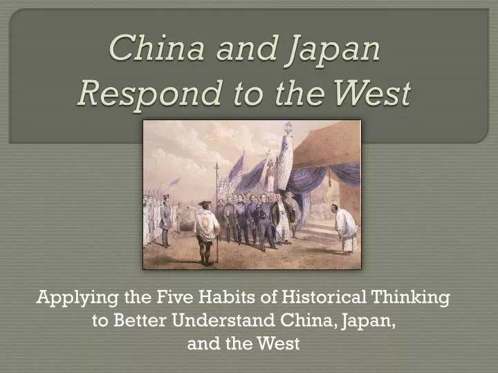 china and japan respond to the west