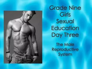Grade Nine Girls Sexual Education Day Three