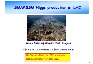 SM/MSSM Higgs production at LHC